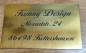 Preview: Kunststoff Schild Gold Schwarz